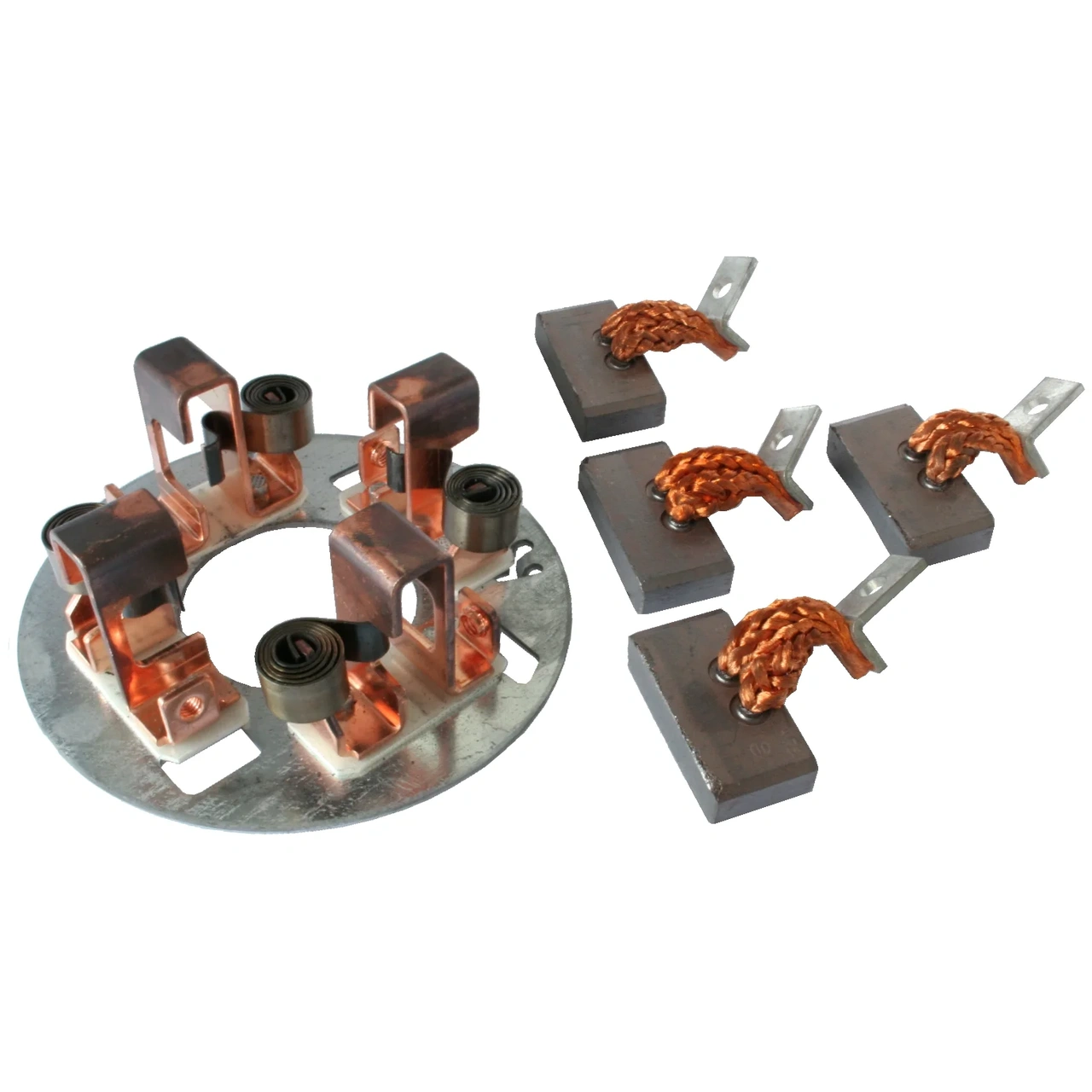Brush holder plate