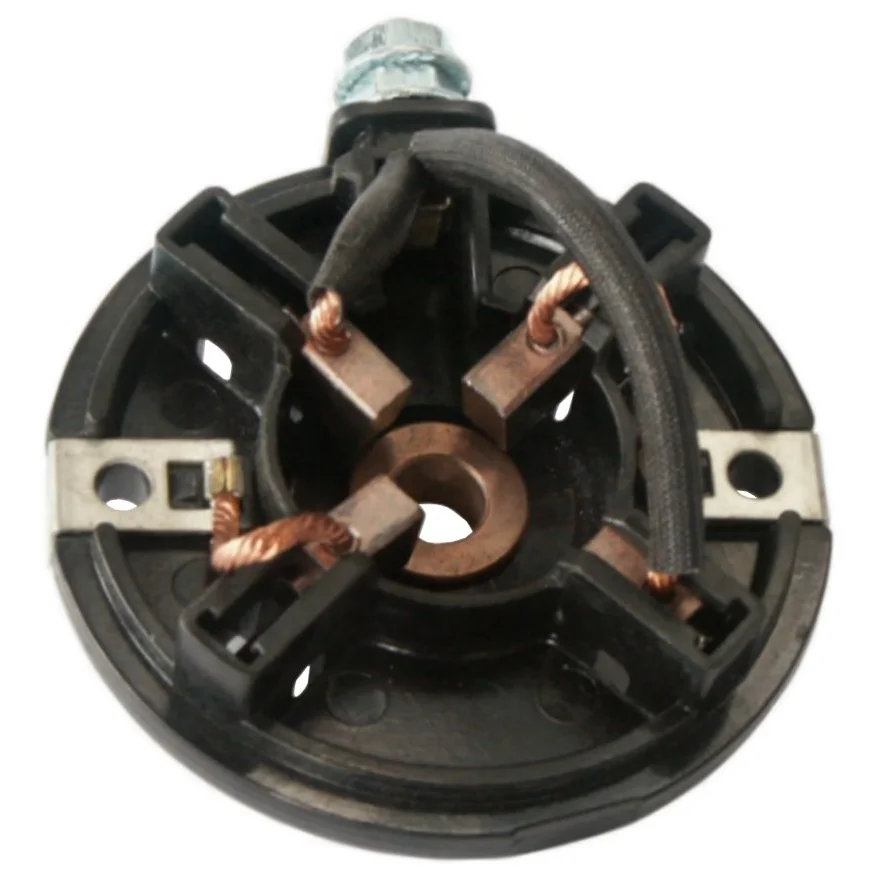 Brush holder plate