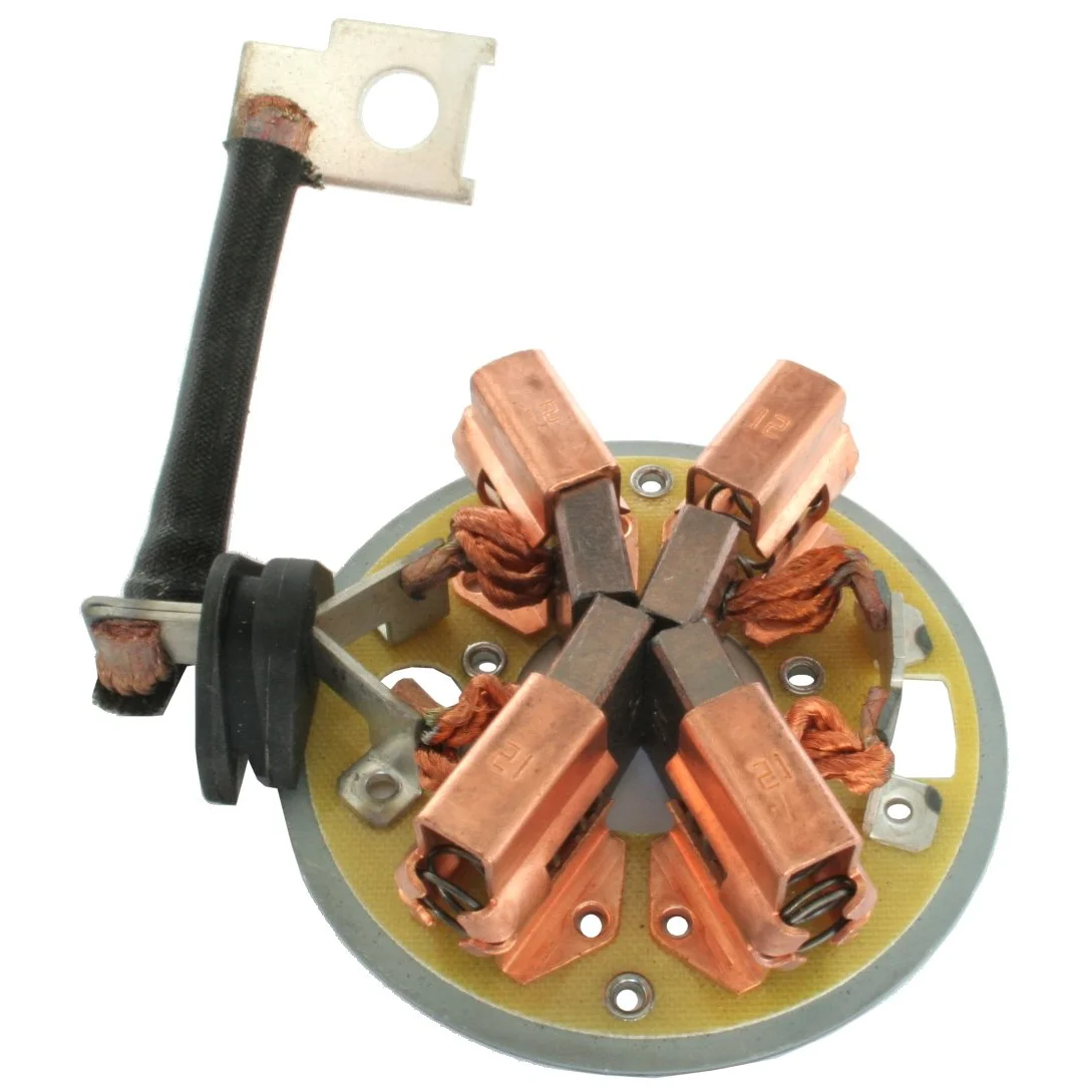 Brush holder plate