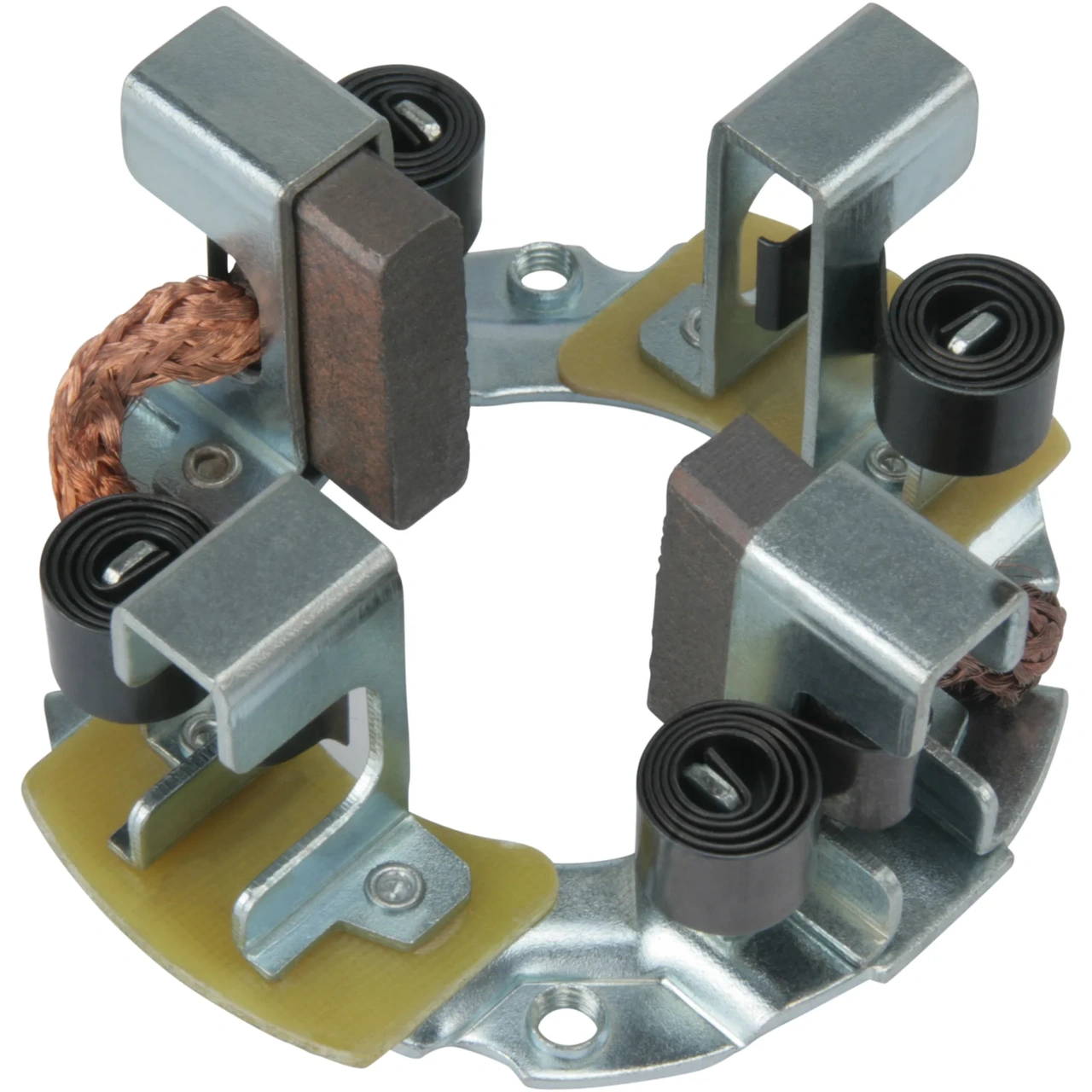 Brush holder plate
