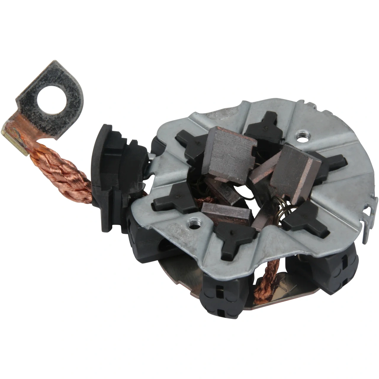 Brush holder plate