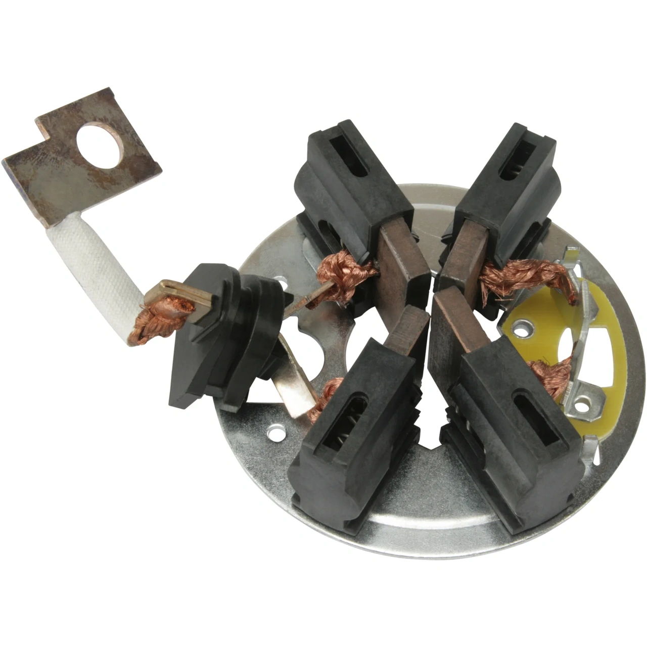 Brush holder plate
