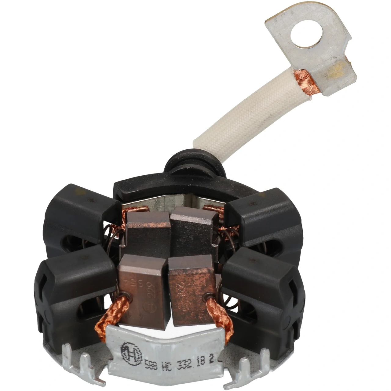 Brush holder plate