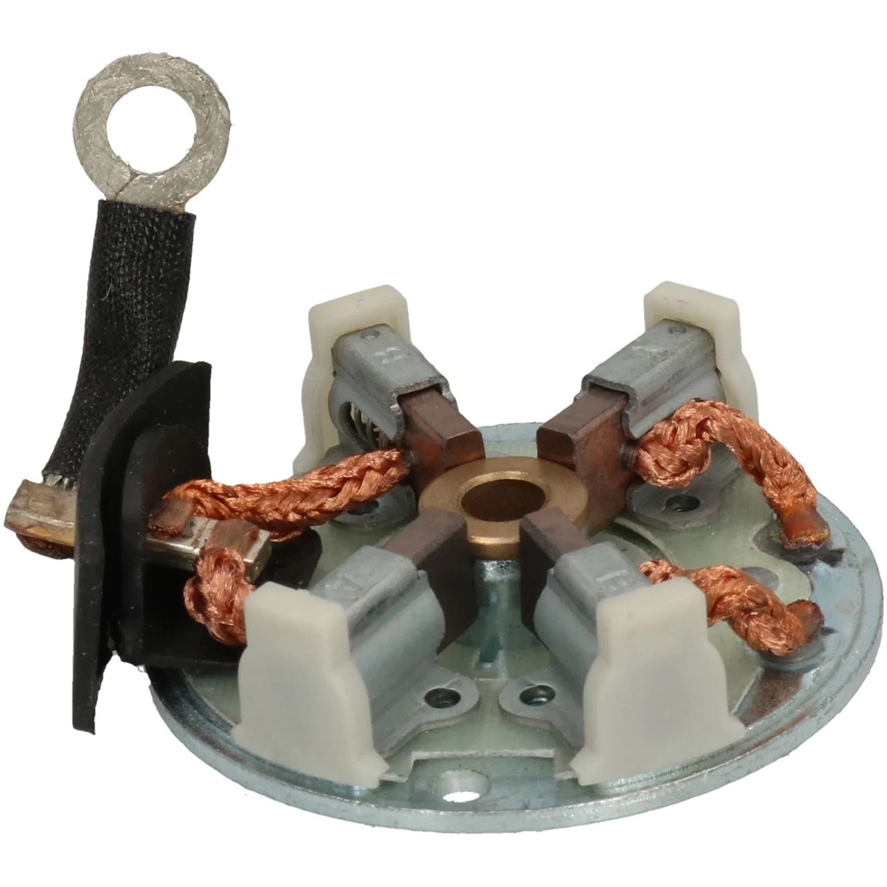 Brush holder plate