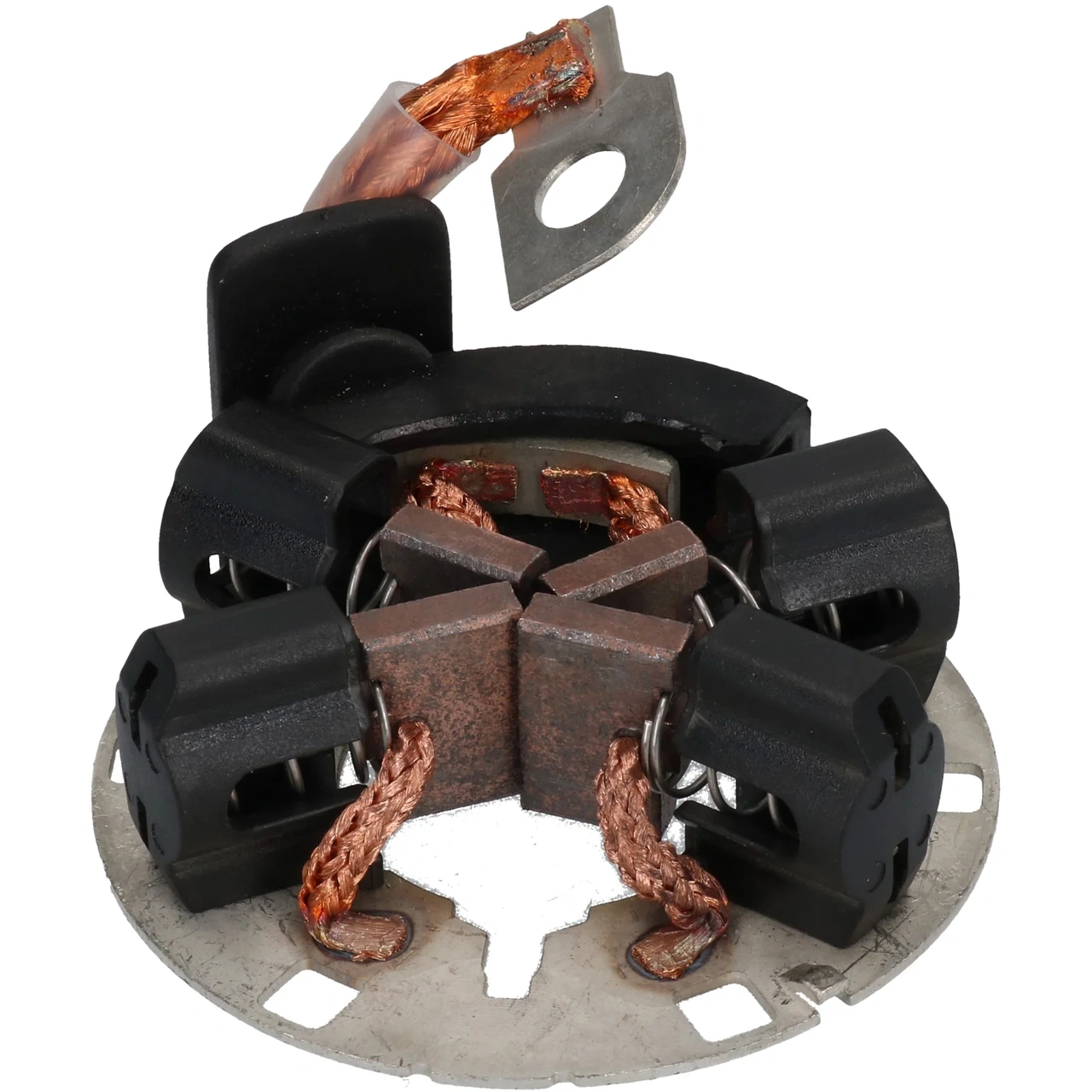 Brush holder plate