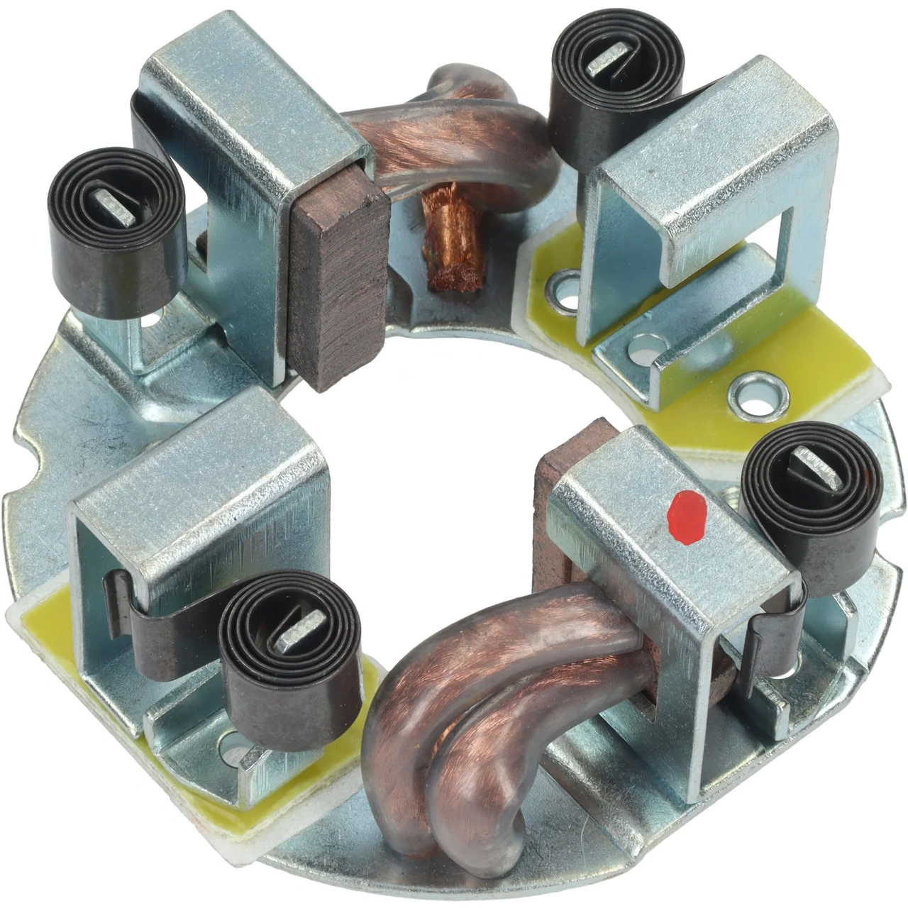 Brush holder plate