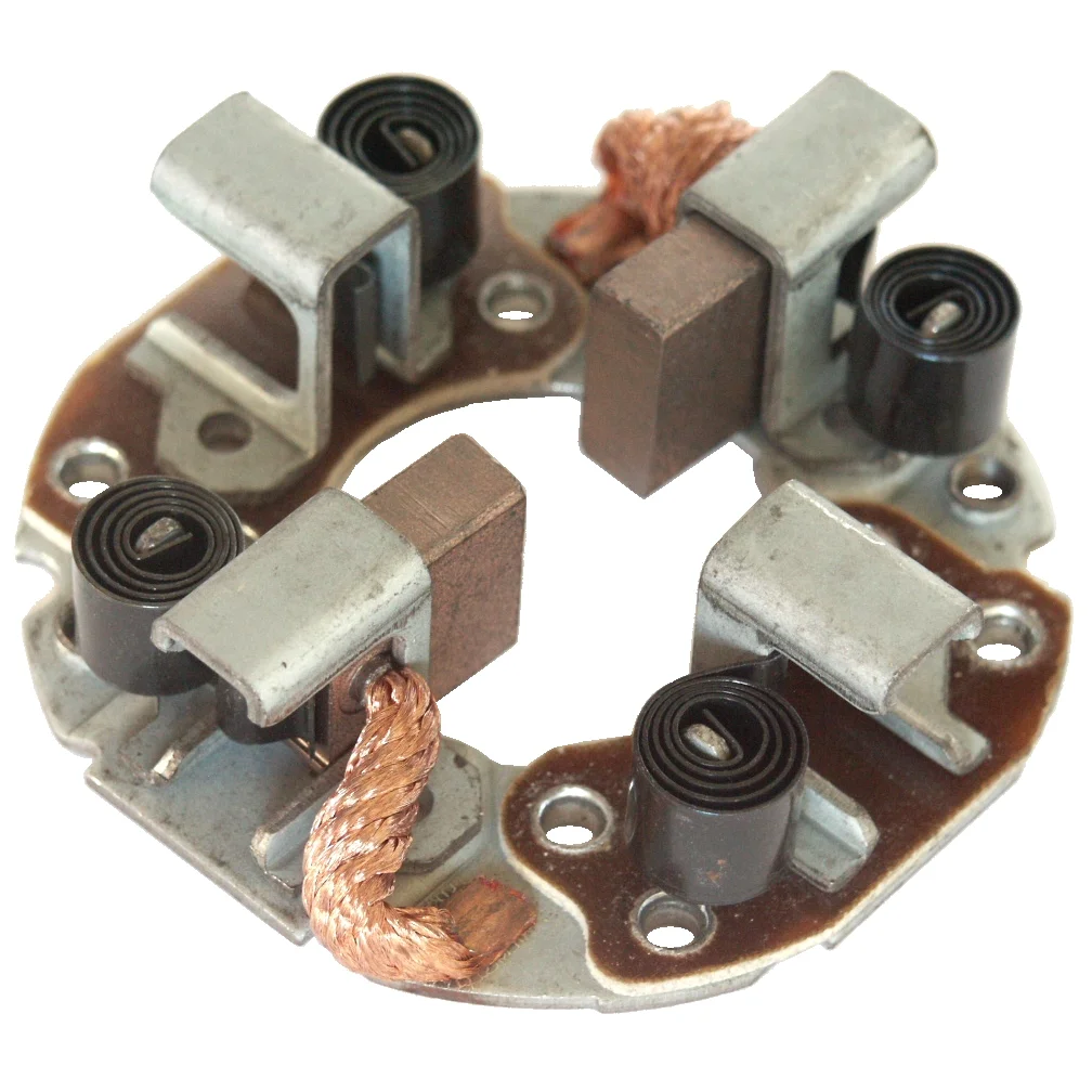 Brush holder plate