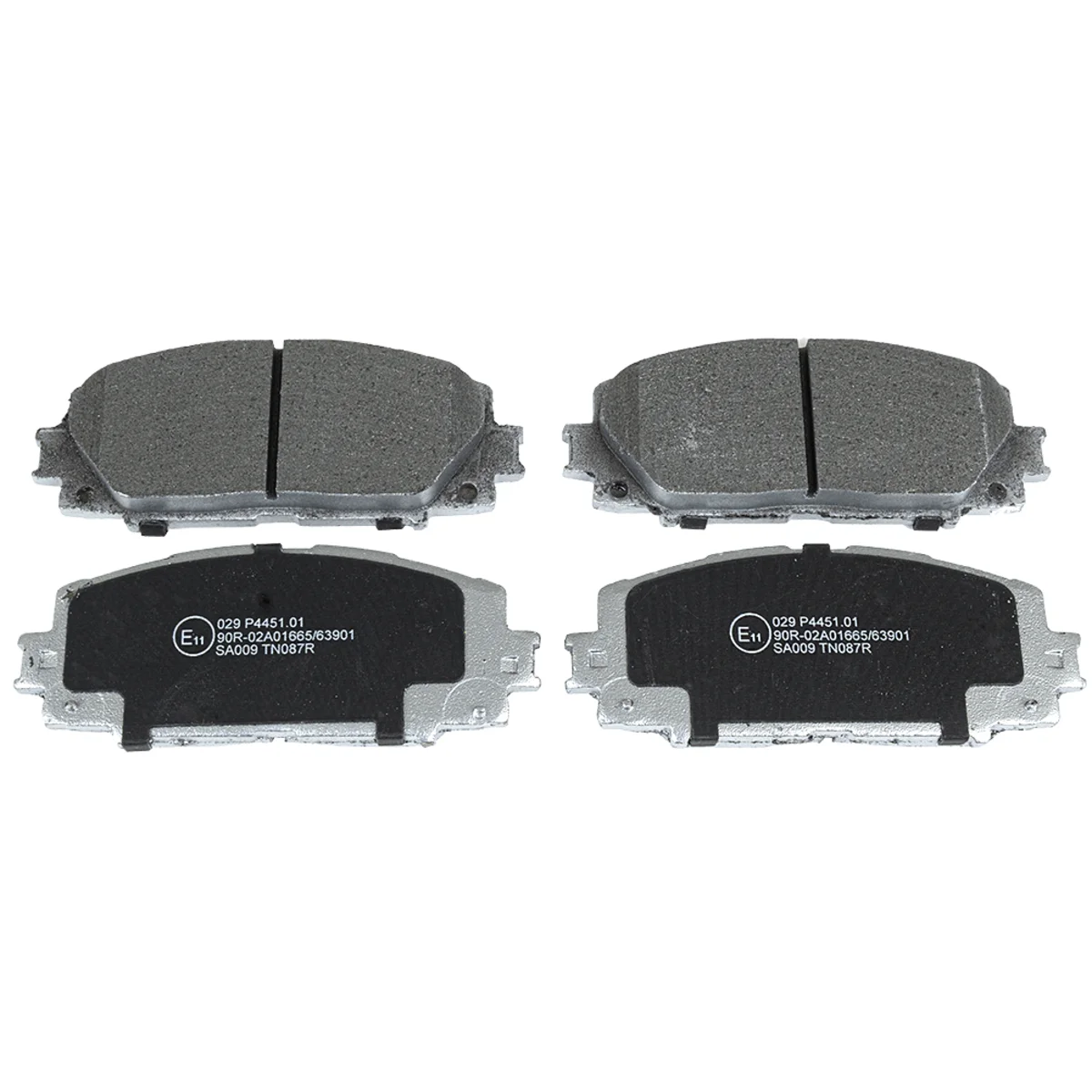 Brake pads set, front axle