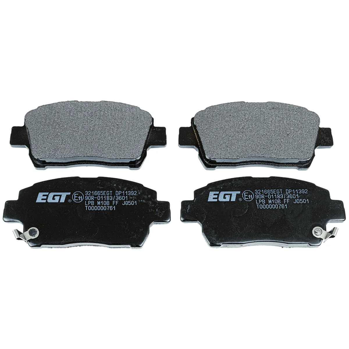 Brake pads set, front axle