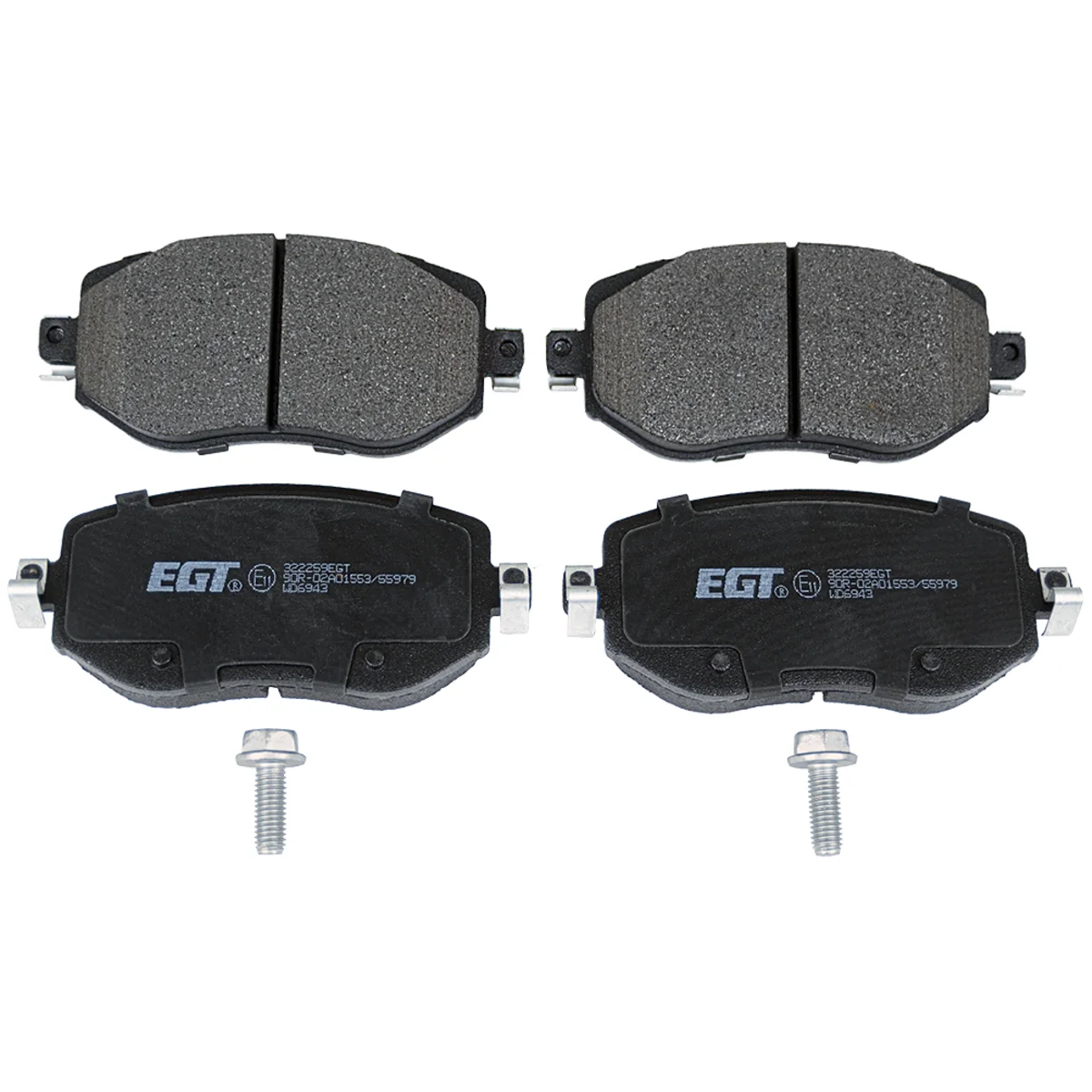 Brake pad kit, Rear axle