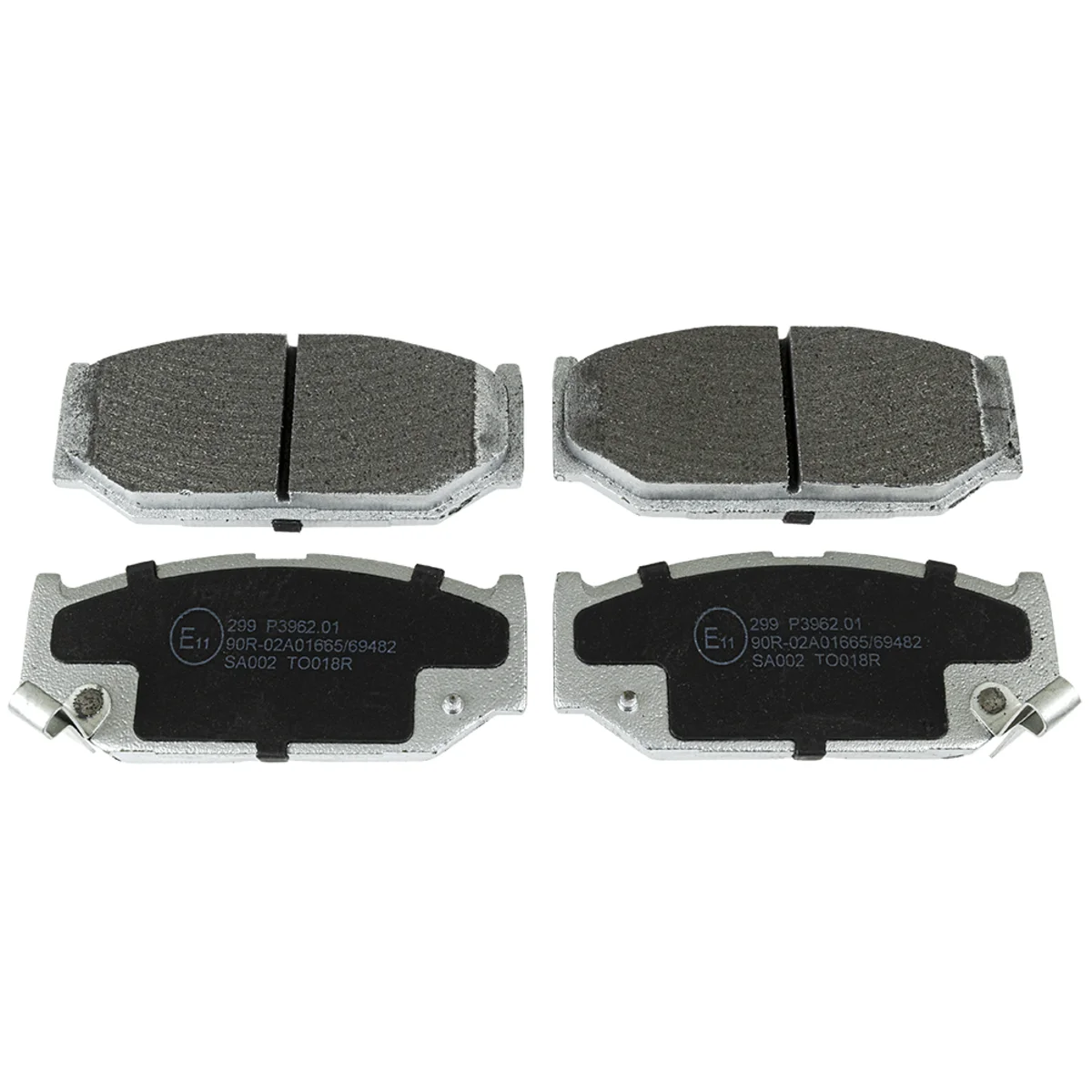 Brake pads set, front axle