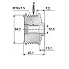 Release belt 17x54.6, 6-speed