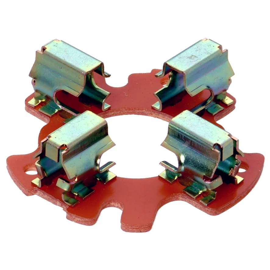 Brush holder plate, outside.