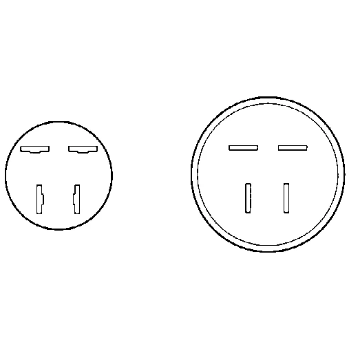 Plug-in connector 4-pin Alternator