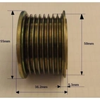 Pulley 17x50 mm, 8 grooves