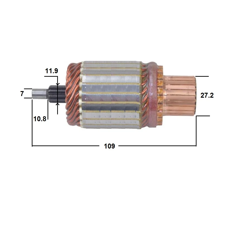 Armature 12V, PG260D Delco