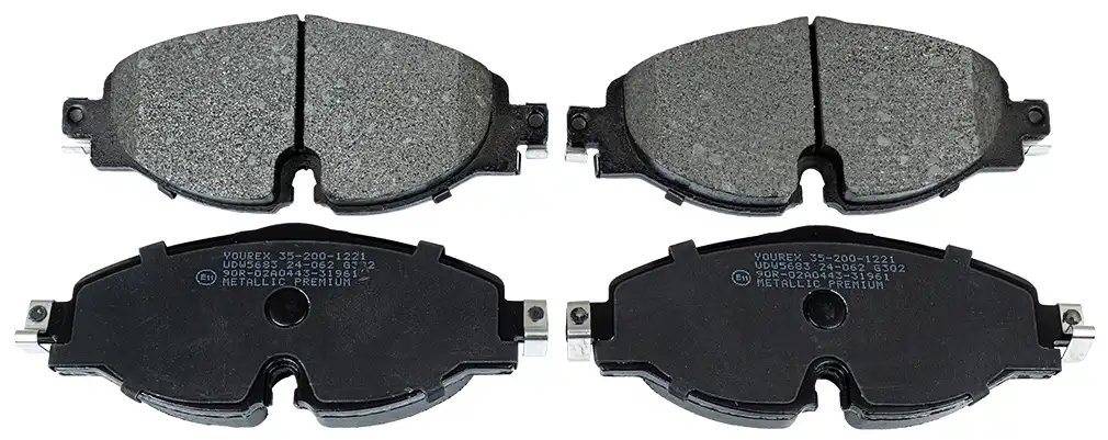 Brake pads set, front axle