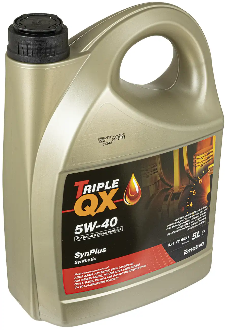 Oil <glossary>: TripleQXf 5W-40 <glossary> Oil <glossary>: Pl <glossary>: C3, 5L