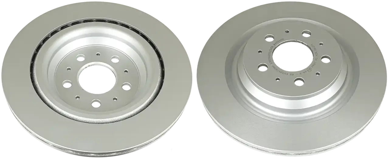 Rear axle brake disc, set of 2 pieces