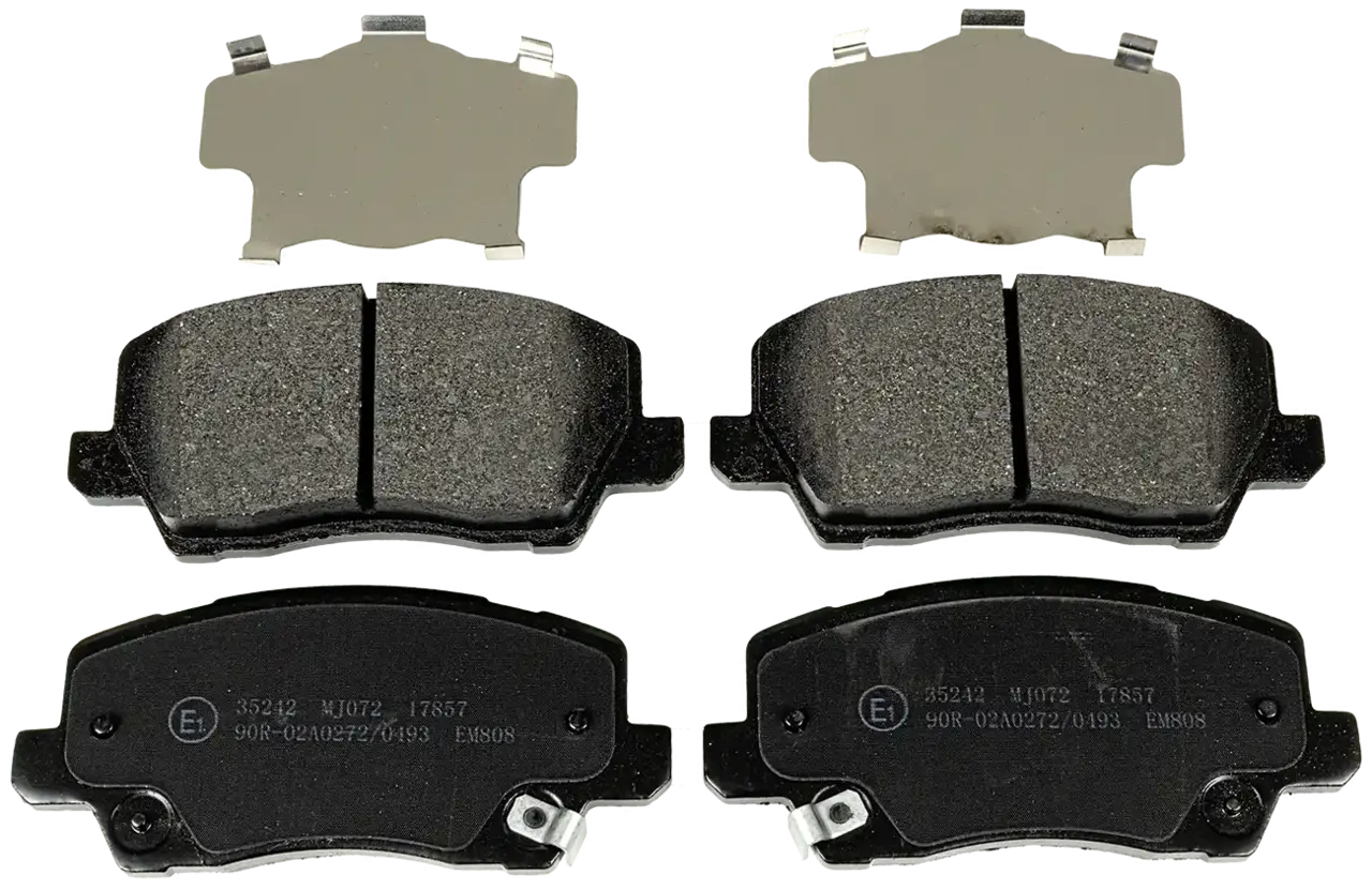 Brake pads set, front axle