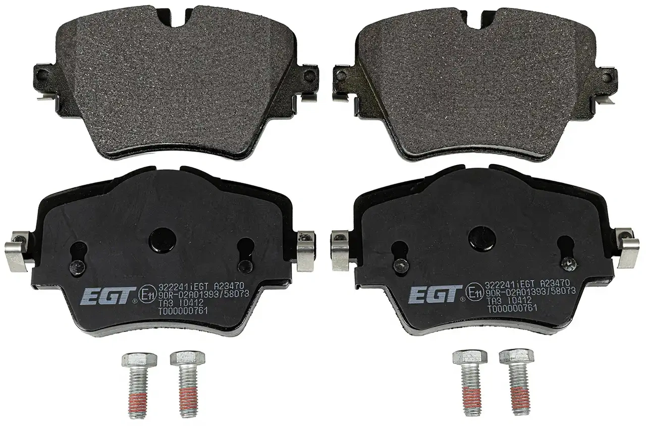 Brake pads set, front axle