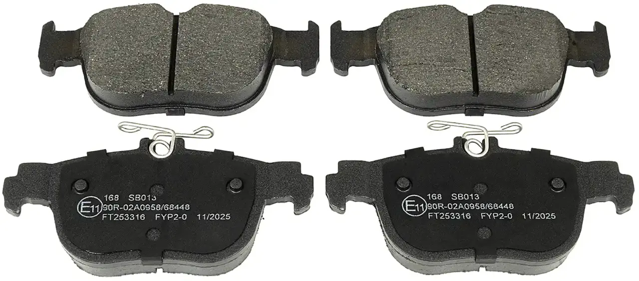 Brake pad kit, Rear axle