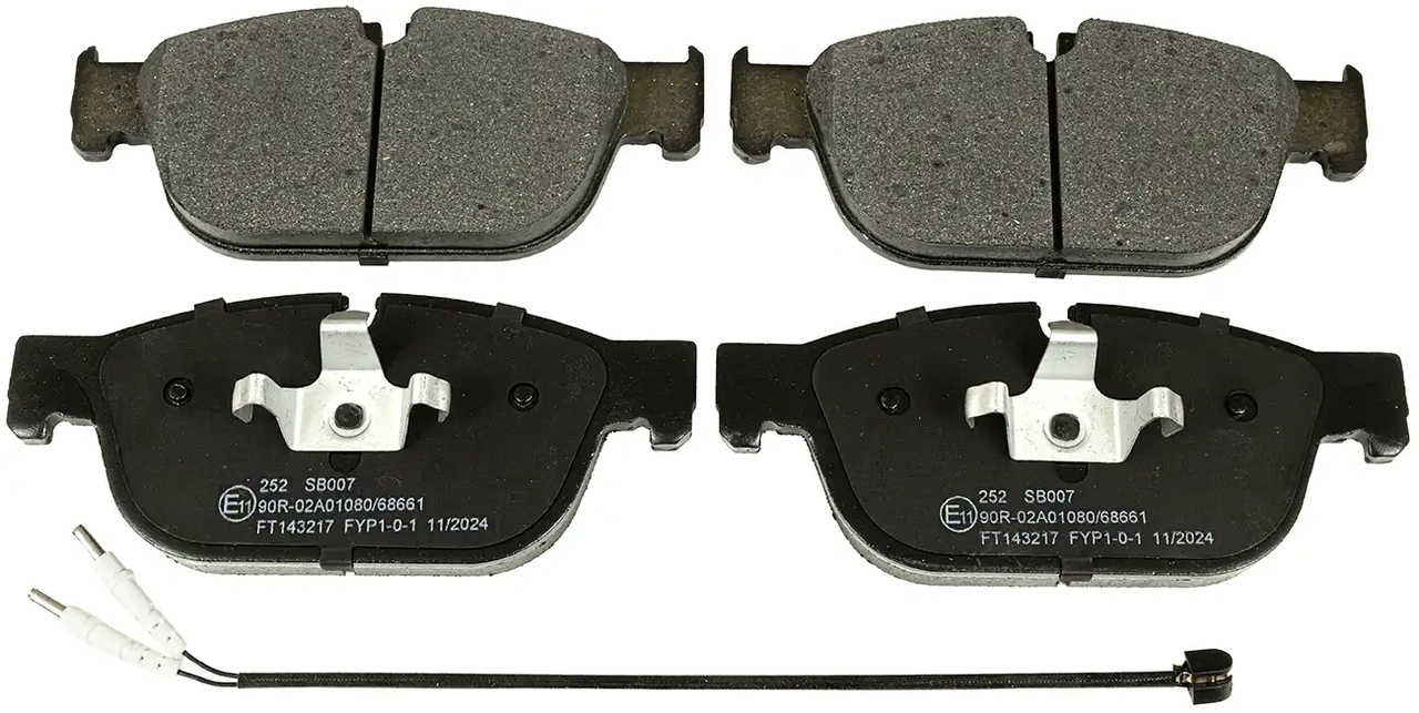 Brake pads set, front axle