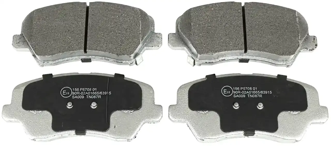 Brake pads set, front axle