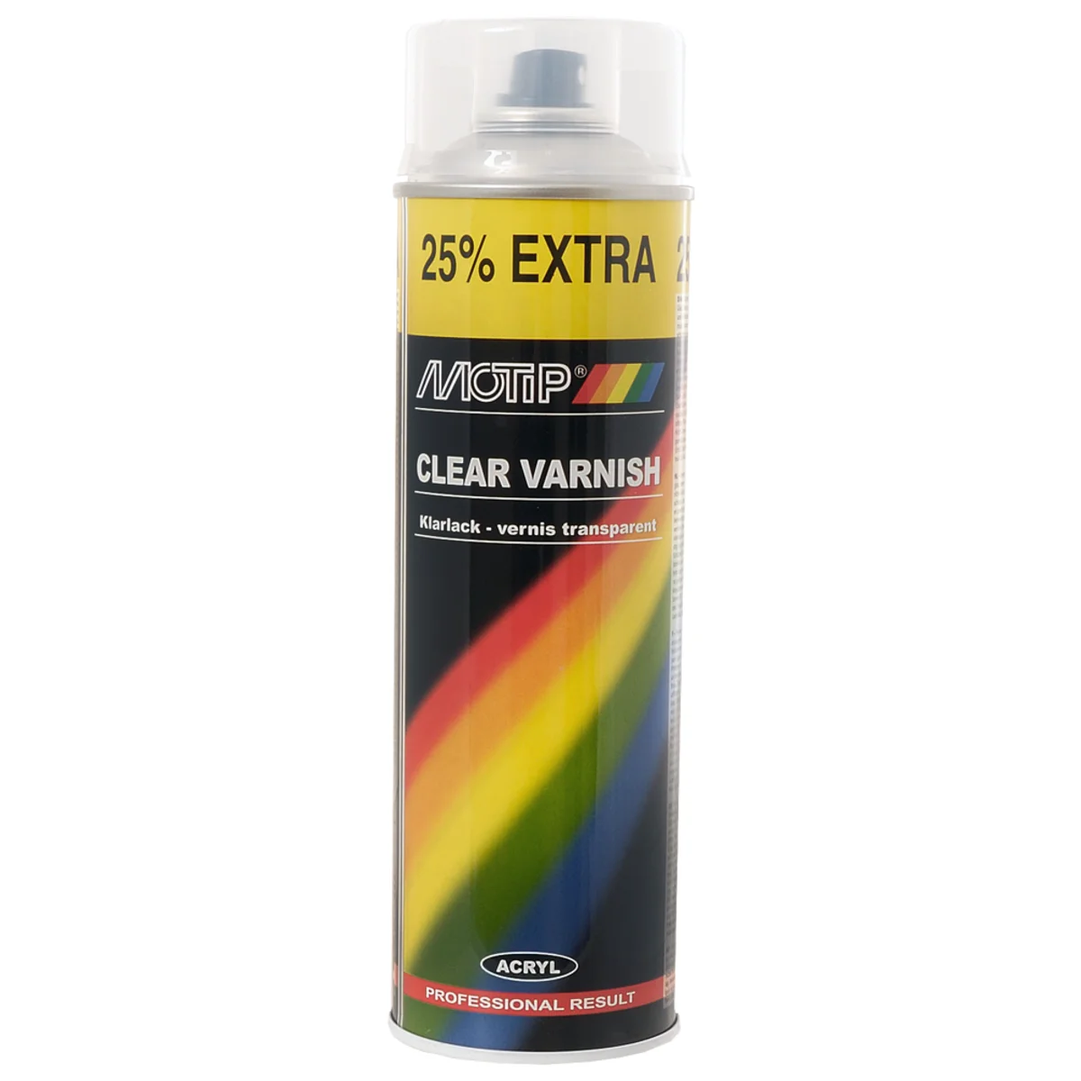 Clear spray paint 500ml.