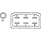 Voltage regulator ND 026000-1800, Toyota