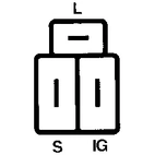 Voltage regulator ND 126000-0270, Isuzu