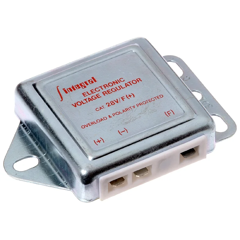 Voltage regulator, universal, 28V, F+ position, 3 terminals.