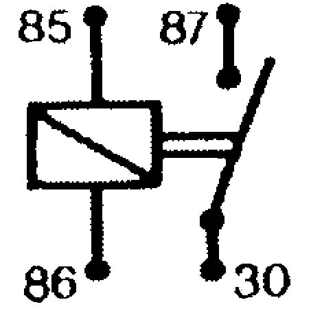 Mini relay 12V-30A, 4 pins