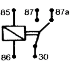 Mini relay 5 pin. 12V-30A Switch