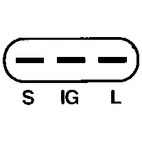 Voltage regulator ND 126000-1870, 12V