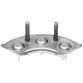 Diode plate ND 021590-0530, (-) negative