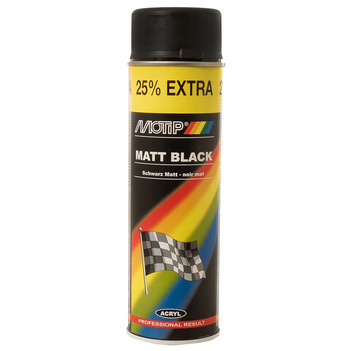 Matte black spray paint 500ml.