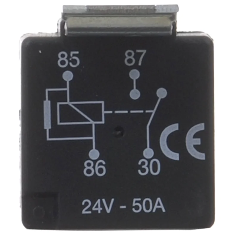 Mini relay 4-pin, 24V-50A, Resi