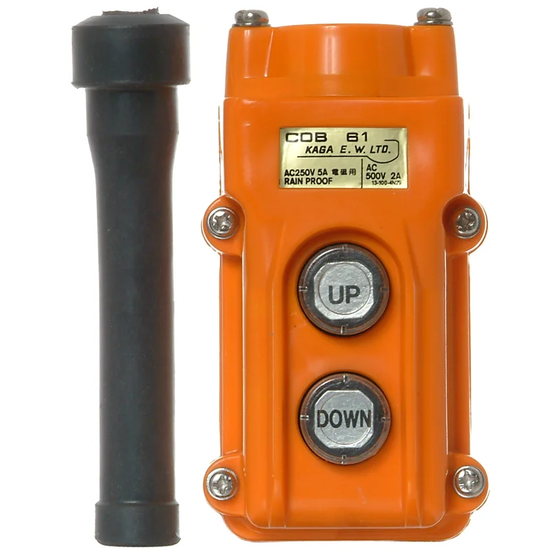 Control box with 2 push buttons.