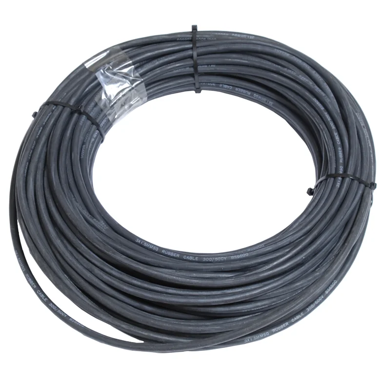 Cable 3x1.5mm² x 50m/L. Black