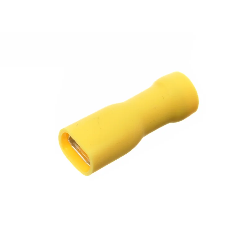 Flat blade terminal. insulated 6.3mm. 50 pcs