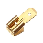Flat blade connector, front, insulated, 100 pcs