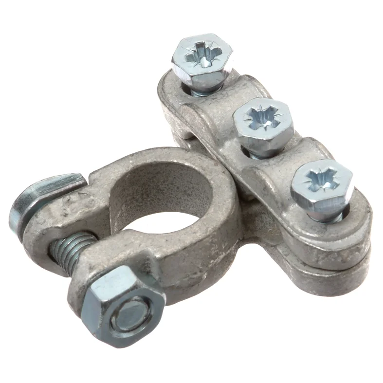 Battery terminal (+) straight double