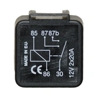 Mini relay 12V-2x20A, 5-pin