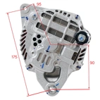 Alternator 12V-120A compatible with Mitsubishi