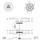 Pressure switch warning light