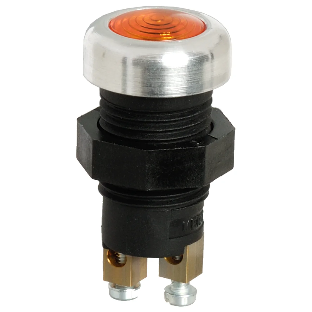 Orange indicator lamp, Metal