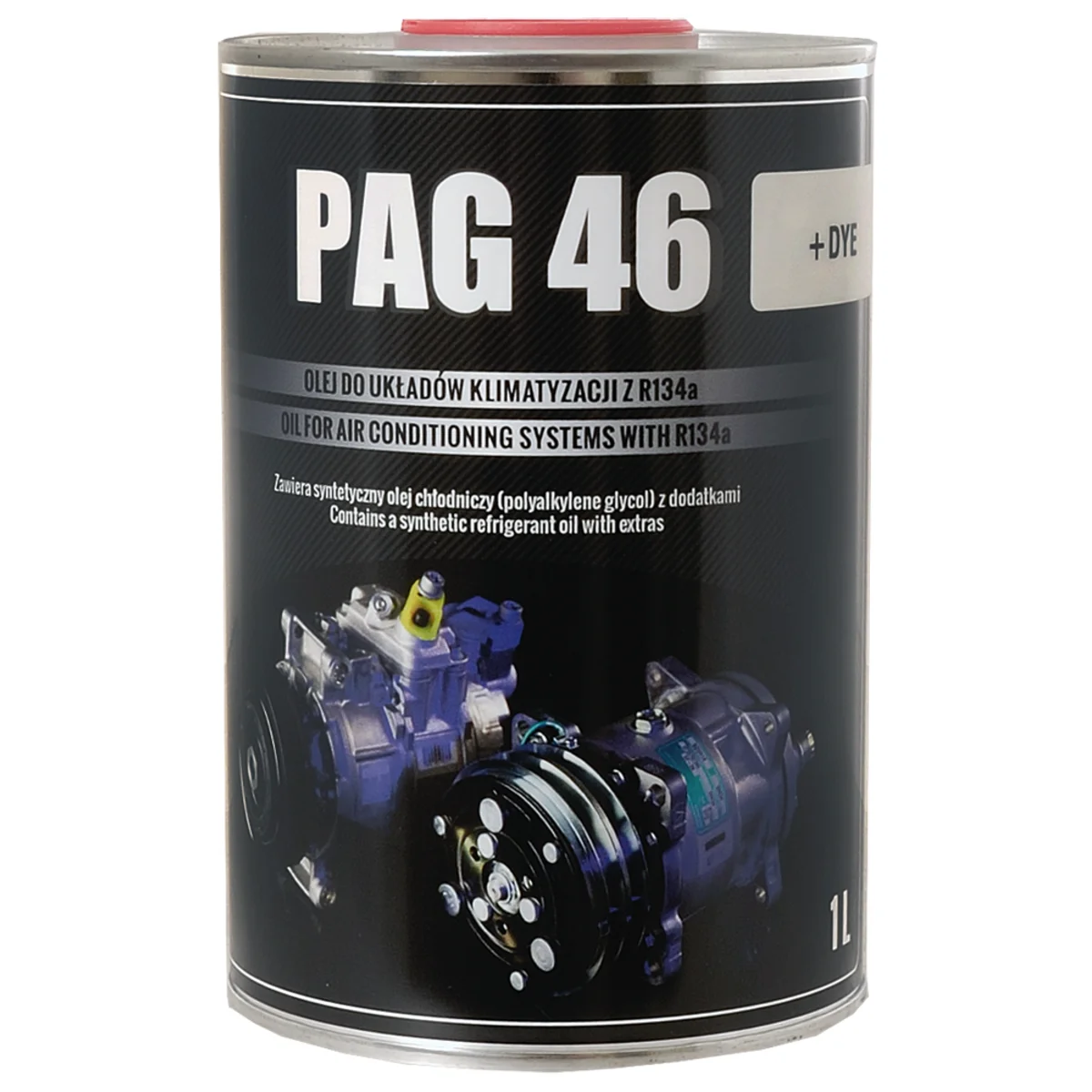 PAG 46, A/C Oil 1.0L + UV paint